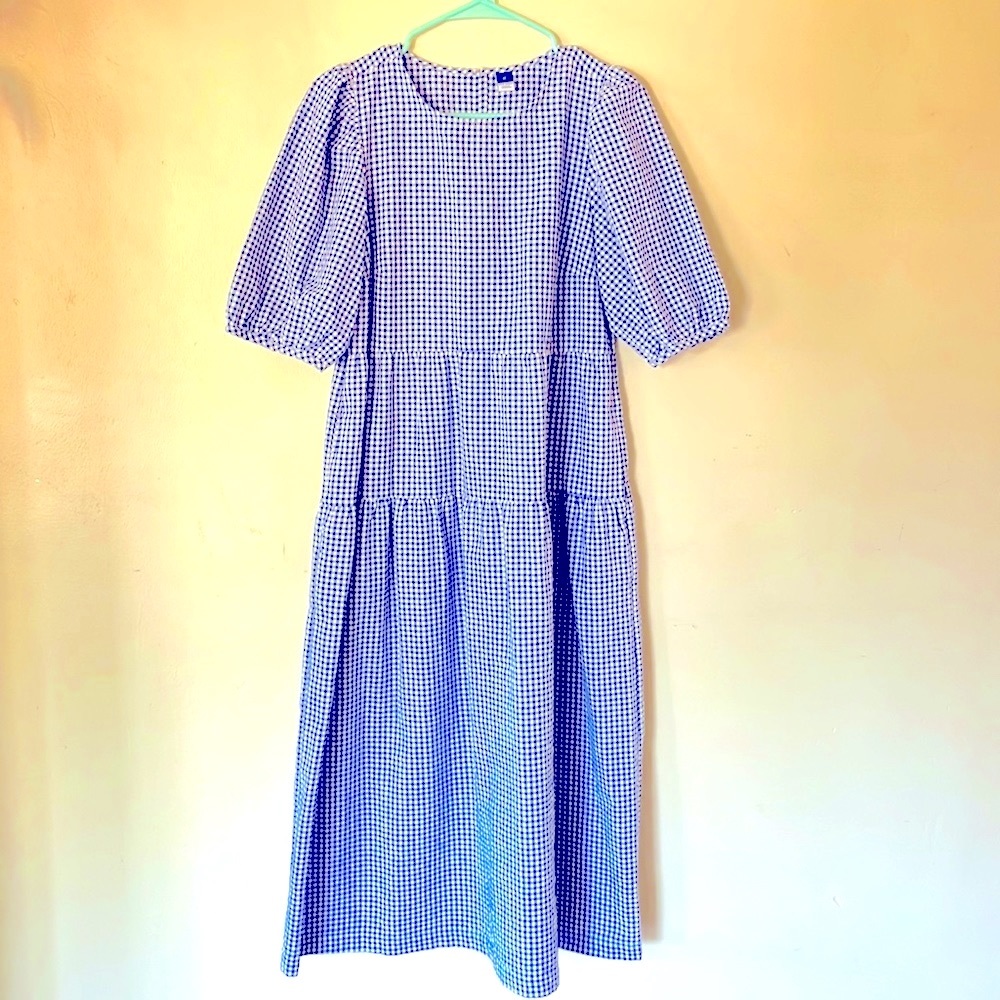 Size M Old Navy Gingham Prairie Dress
